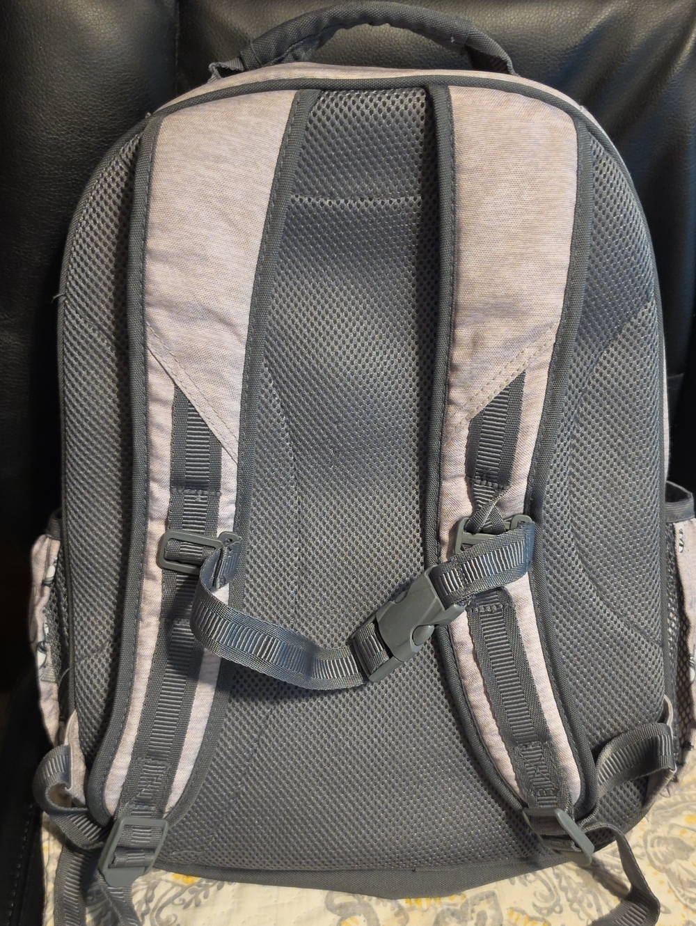 Space Print Backpack in Lavender And Gray - Picture 3 of 7